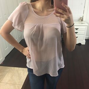 Blush blouse