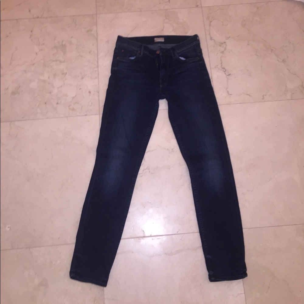 Dark blue jeans