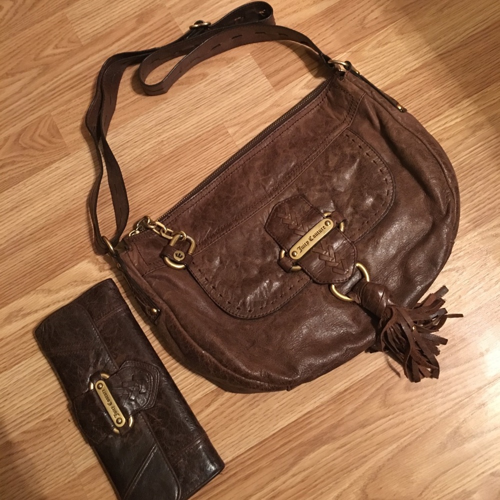 Juicy Couture Distressed Leather Crossbody