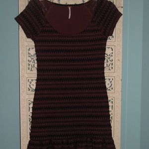 FREE PEOPLE boho short sleeve dress