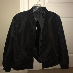 Forever 21 Black Bomber Jacket