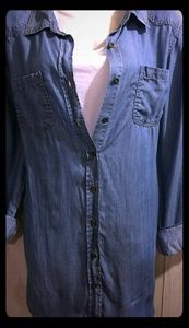 Denim button up shirt