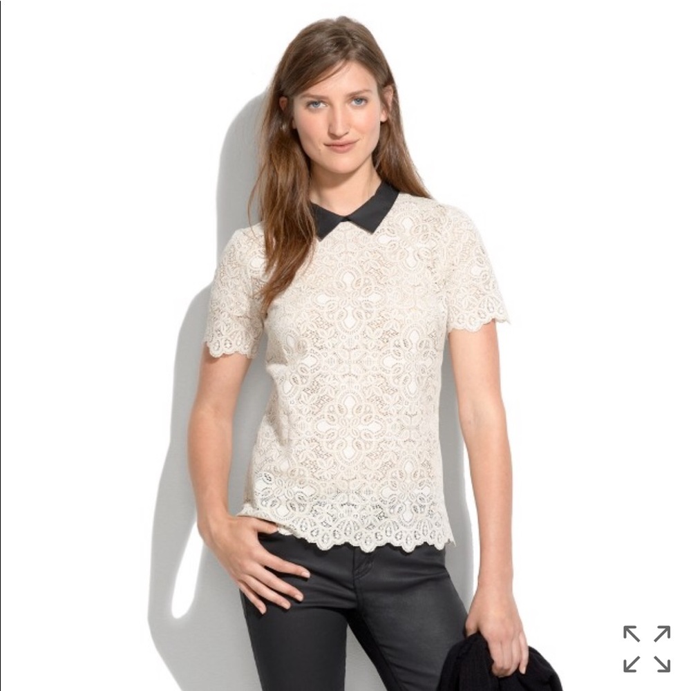 Madewell Collar Lace Top