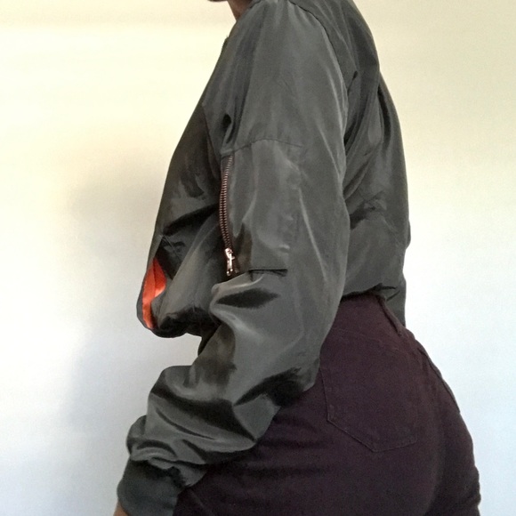 Forest Green Bomber Jacket - Picture 2 of 4