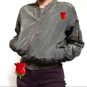 Forest Green Bomber Jacket