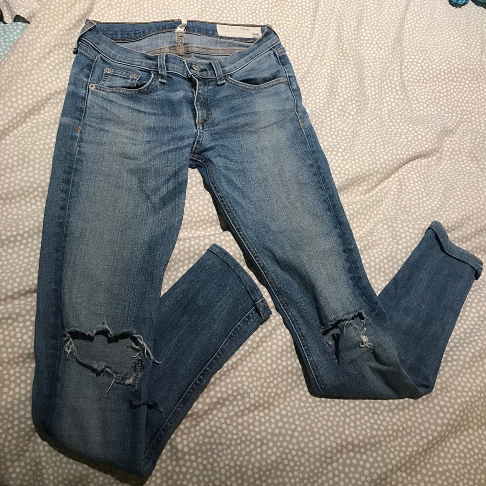 Destroyed Rag & Bone Jeans