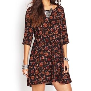 Autumn 🍂 boho vintage babydoll dress