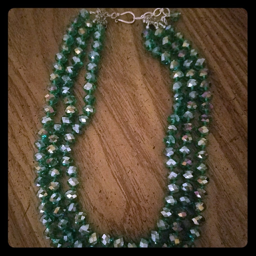Custom Green Glass Beads