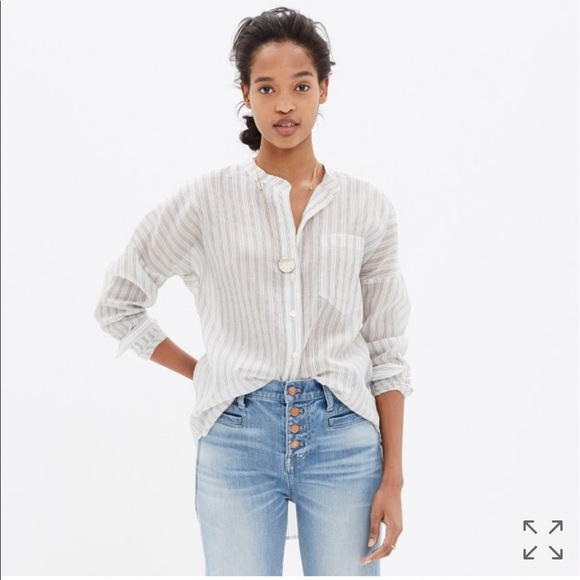 Madewell Atlas Popover Shirt - Picture 1 of 3
