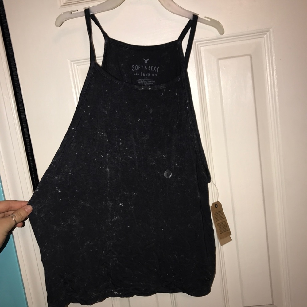 NWT AE High Neck Crop Top