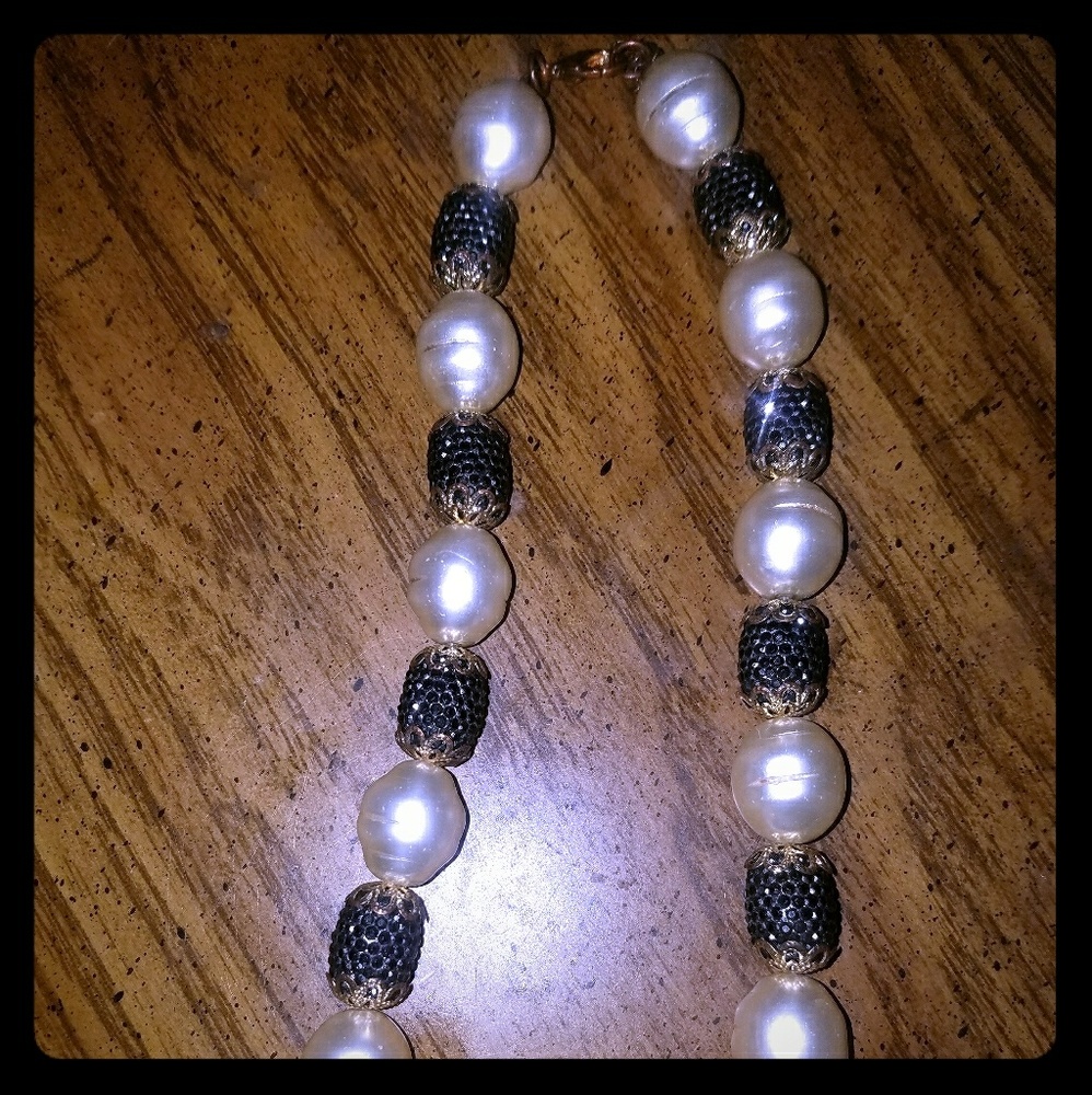 Pearl & Marcasite Choker