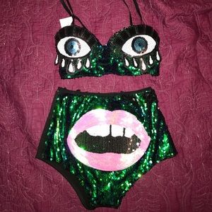 2 piece rave set