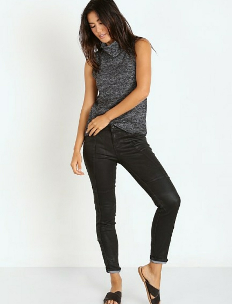 🆕Free People Coated Low Rise Jillian Skinny Pant - Picture 4 of 8
