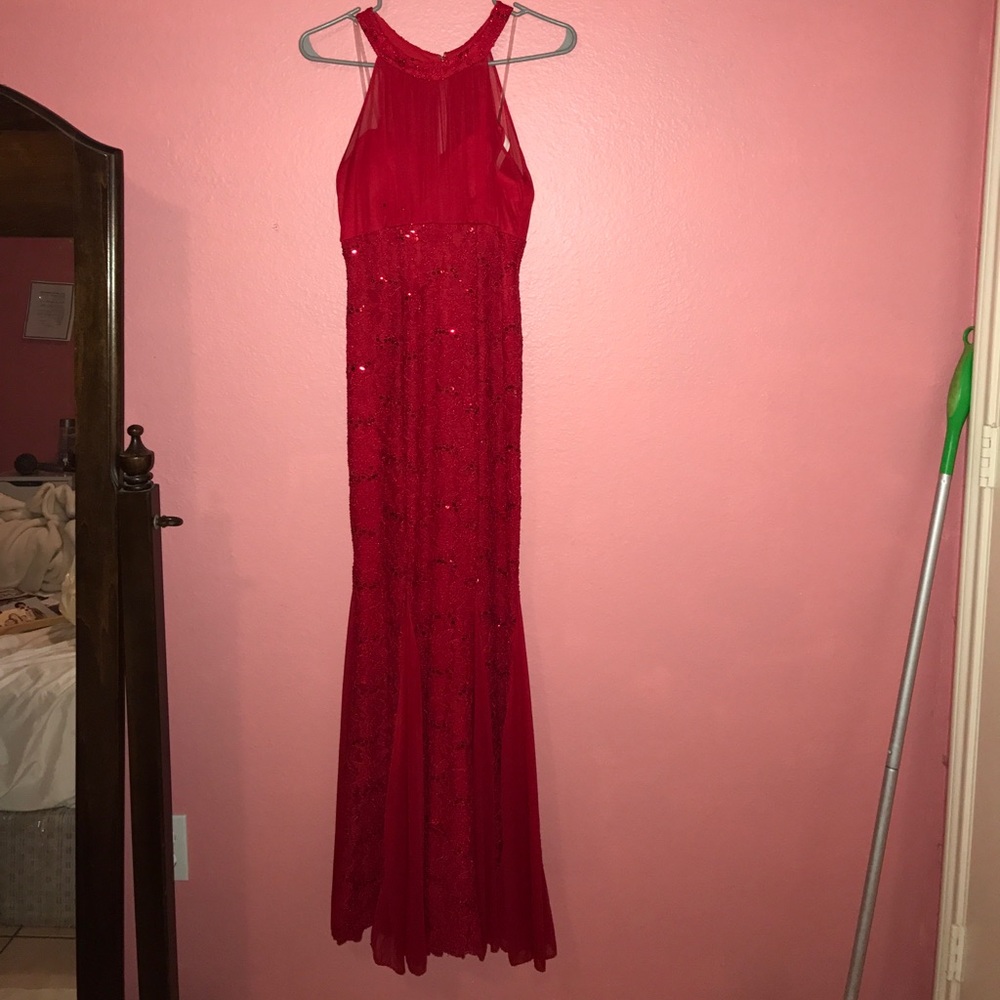homecoming red long dress(only worn once)