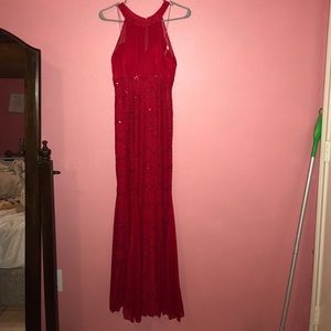 homecoming red long dress(only worn once)