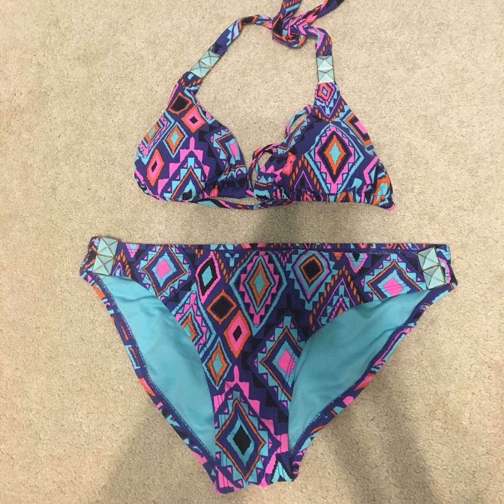 Aztec print bikini
