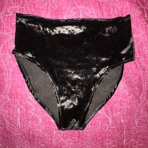 Black velvet rave bottoms