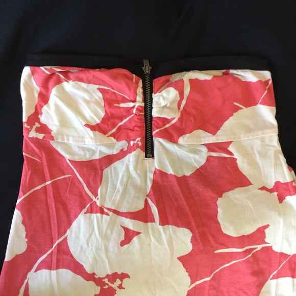 Roxy Coral Floral Strapless Dress - Small - Picture 3 of 6