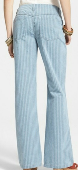 🆕Free People Railroad Stripe Flare Jeans - Picture 6 of 7
