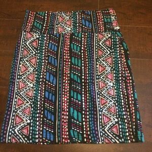 Aztec F21 BodyCon Mini Skirt