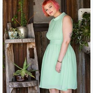 Windy City modcloth dress in pistachio
