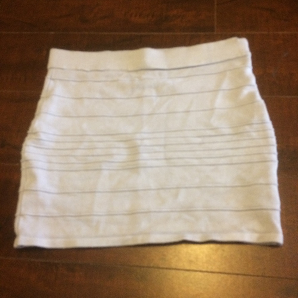 Gray Mini BodyCon Skirt