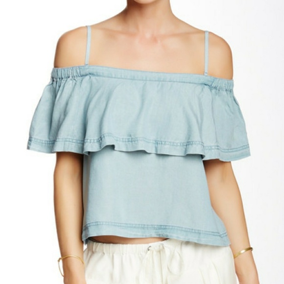 🆕Free People Cold Shoulder Blouse - Picture 2 of 8