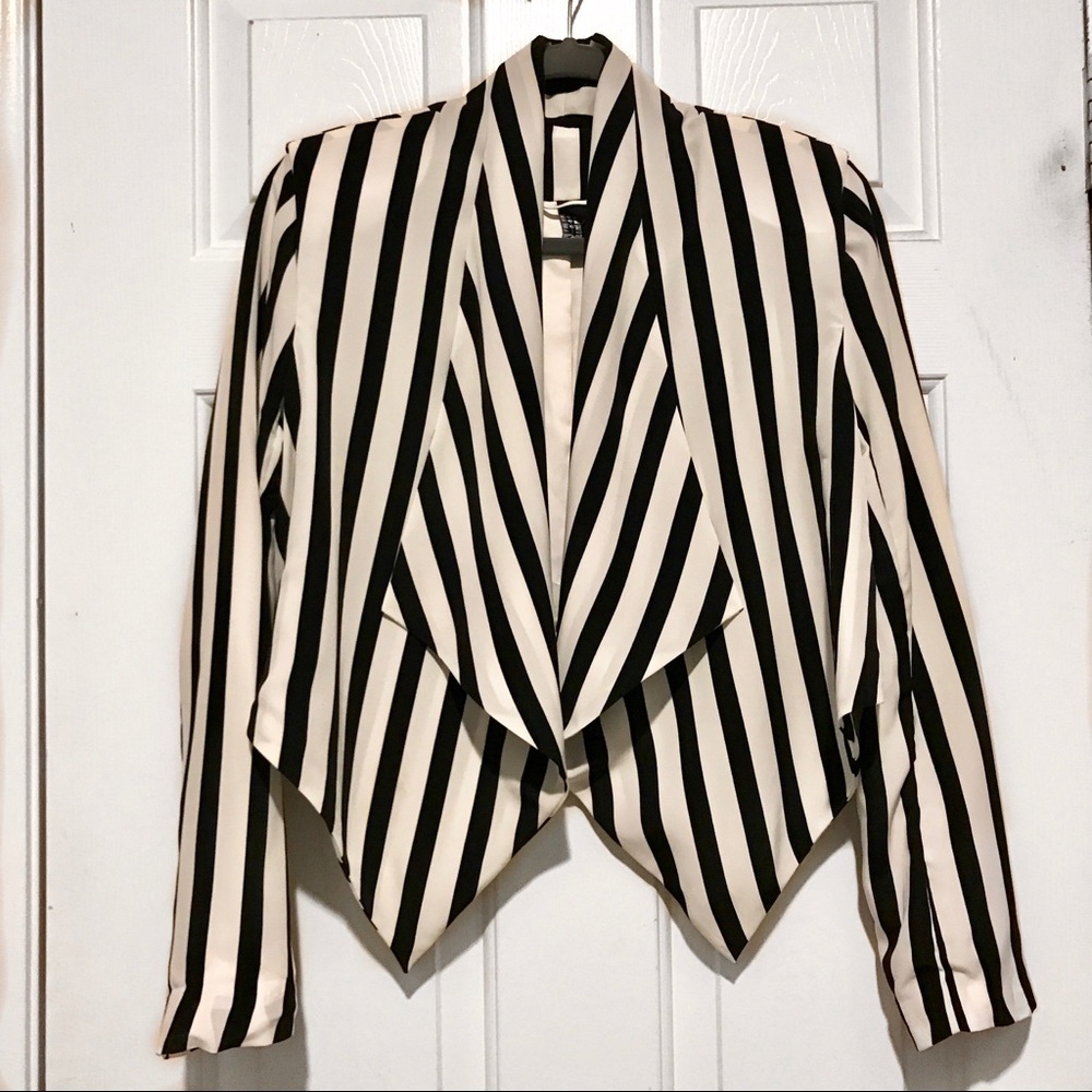 H&M striped blazer
