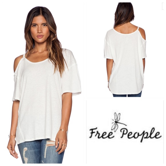 🆕Free People Rib After Party Tee in Ivory - Picture 2 of 4