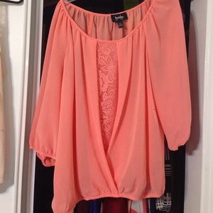 Peachy sheer top. XL