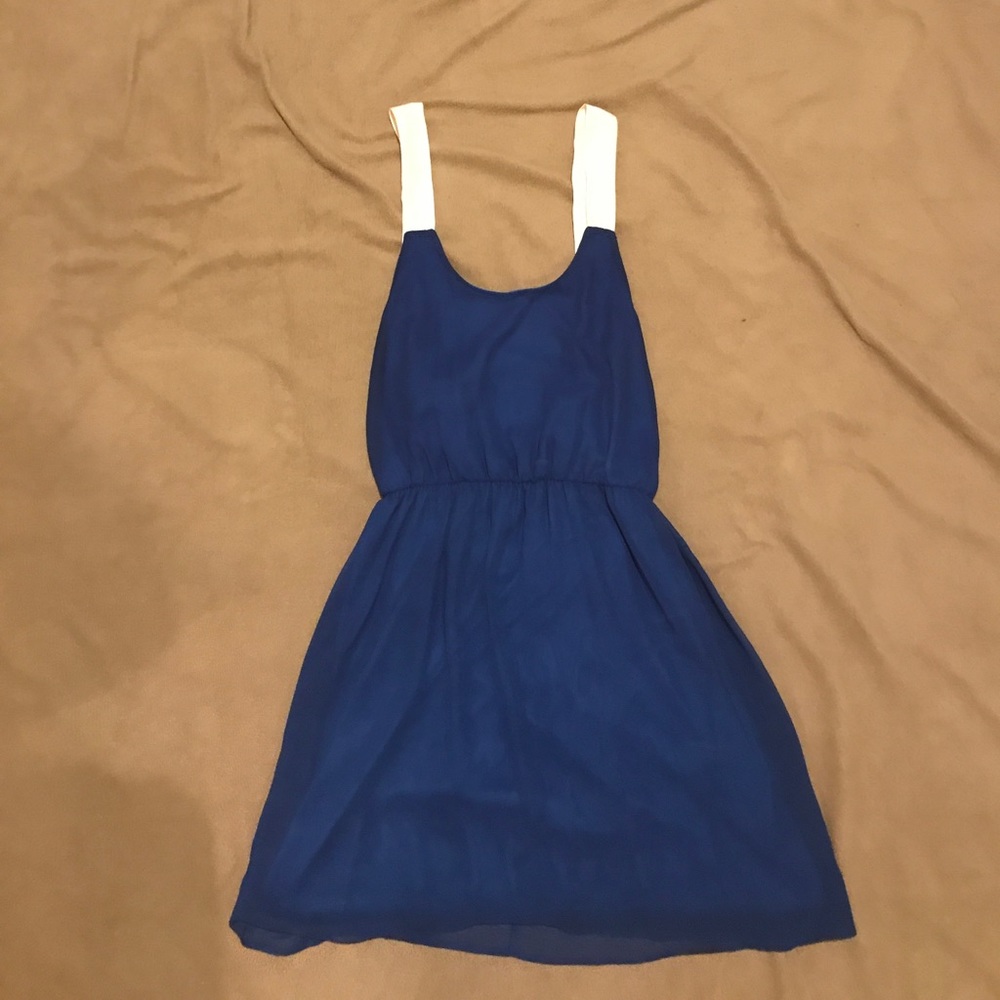 Navy blue summer dress