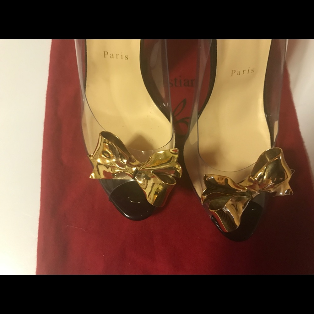 Christian Louboutin Justinodo Pvc Heels - Picture 7 of 8