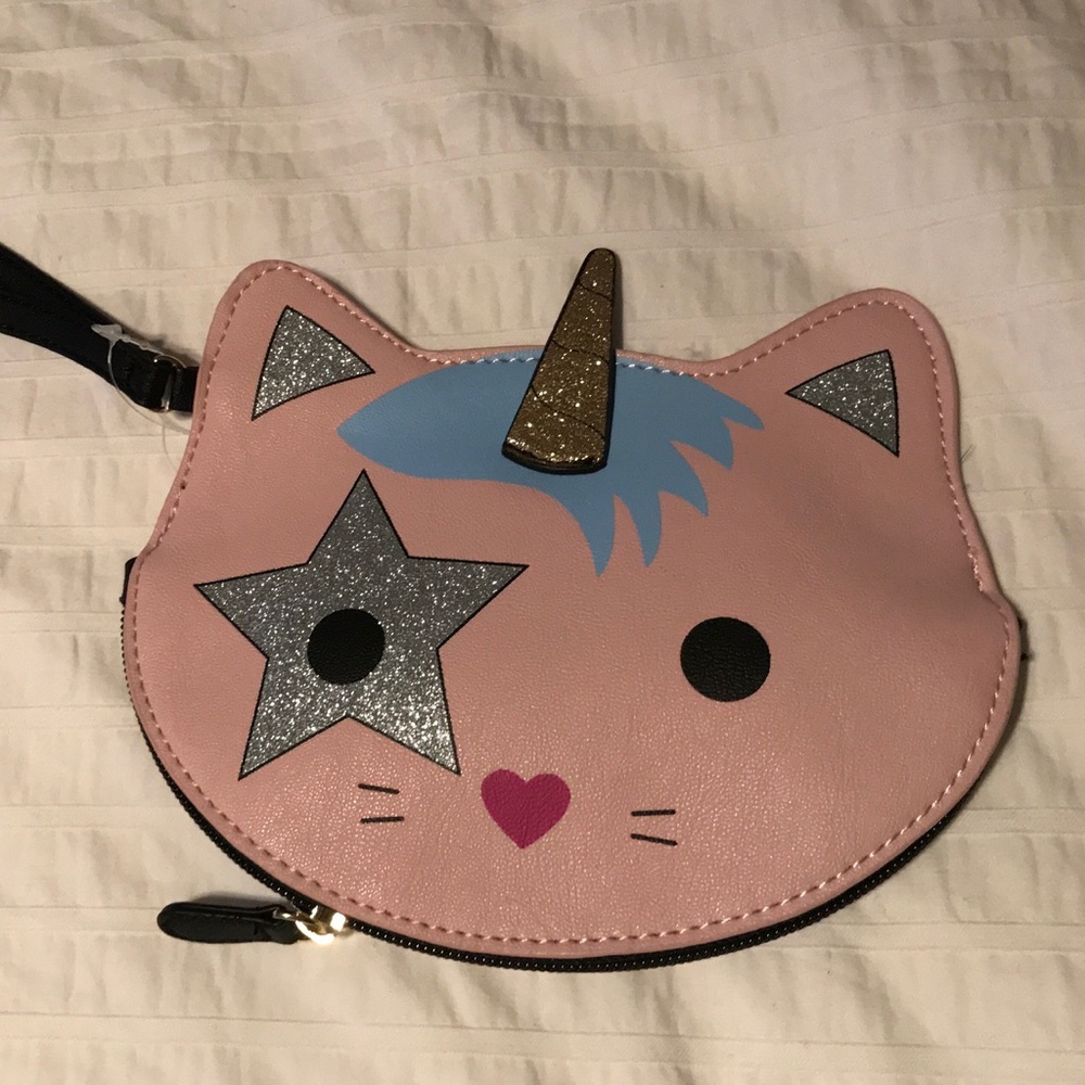 Betsey Johnson Kitty Unicorn Wristlet