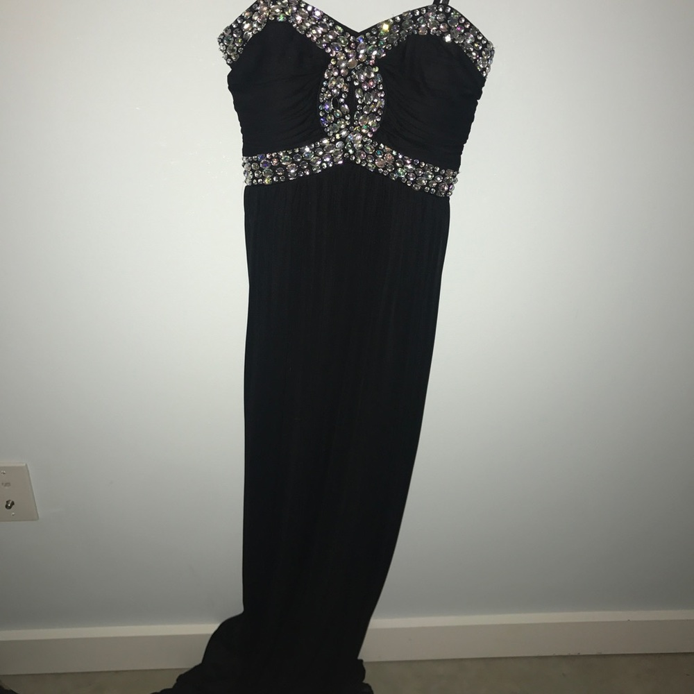Strapless prom dress