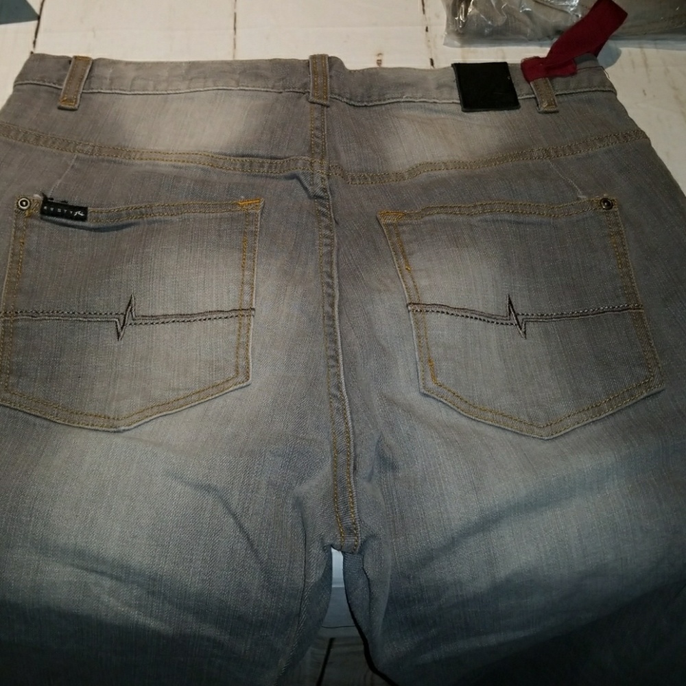 Rusty Straighty 180 Jeans Silver Fox Straight Leg - Picture 8 of 8