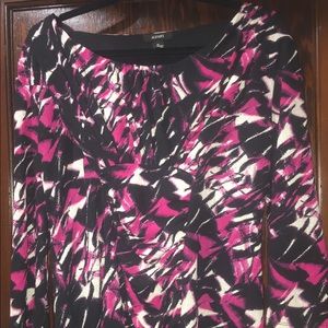 Abstract print 3quarter sleeve blouse