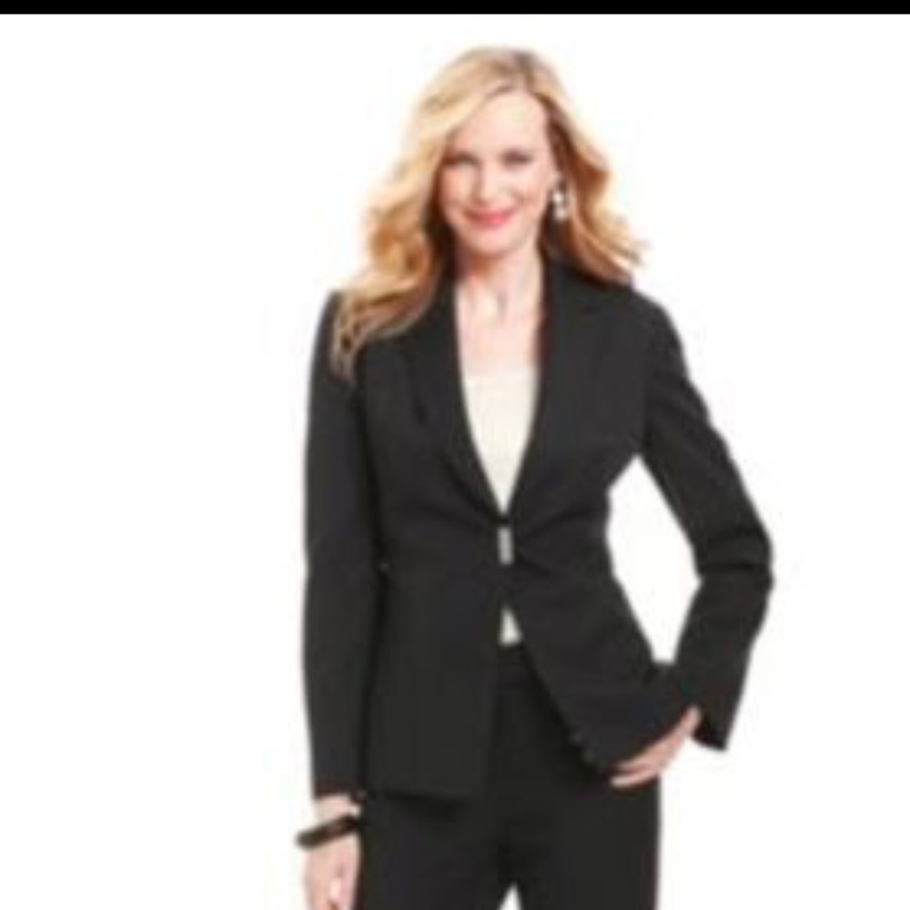 Z Cavaricci 2 piece suit black with pinstripes