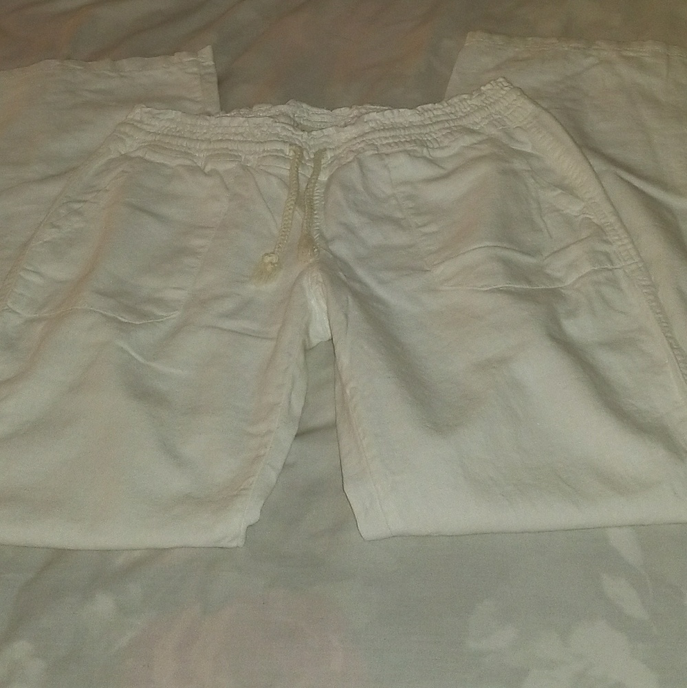White wide leg Pants