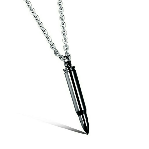 Bullet Pendant with Necklace - New in 3 colors - Picture 6 of 6