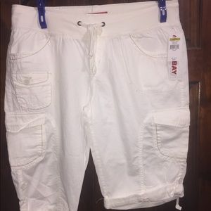 White cargo shorts NWT