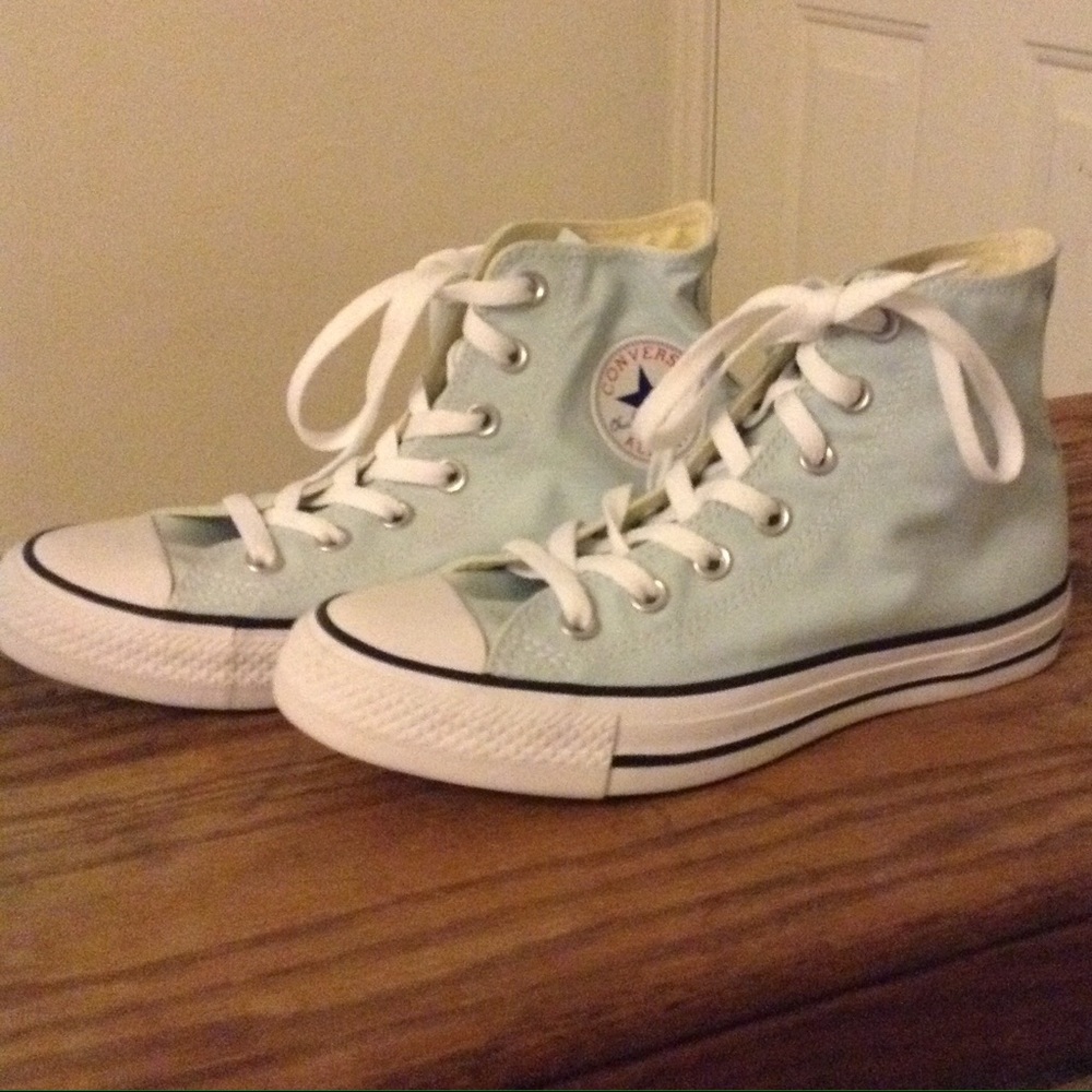 Baby Blue Unisex All Star High Top Converse