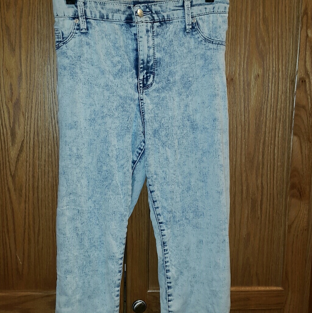Ava & Viv Acid Washed Denim Legging Sz. 18W