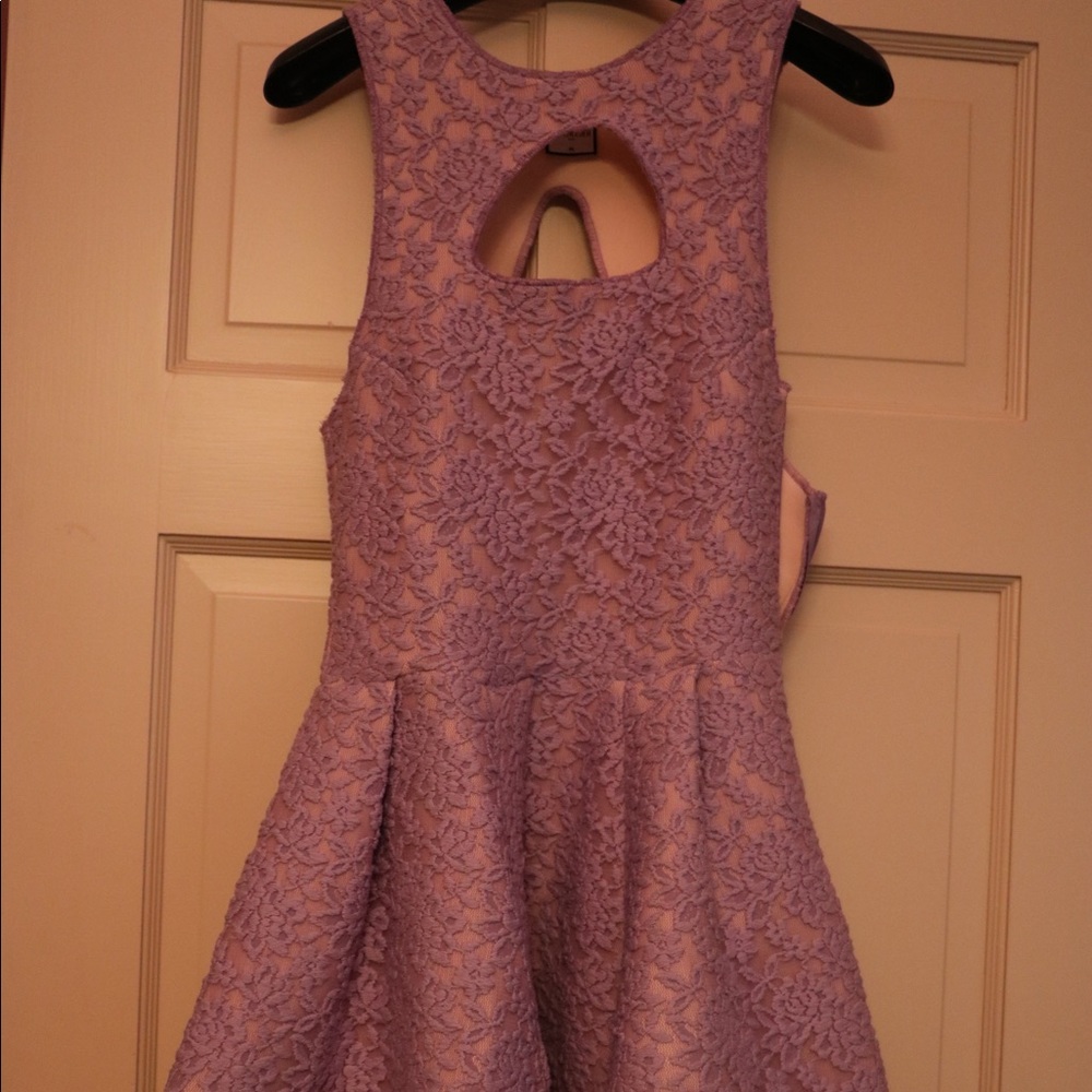 Muehleder lavender mini dress