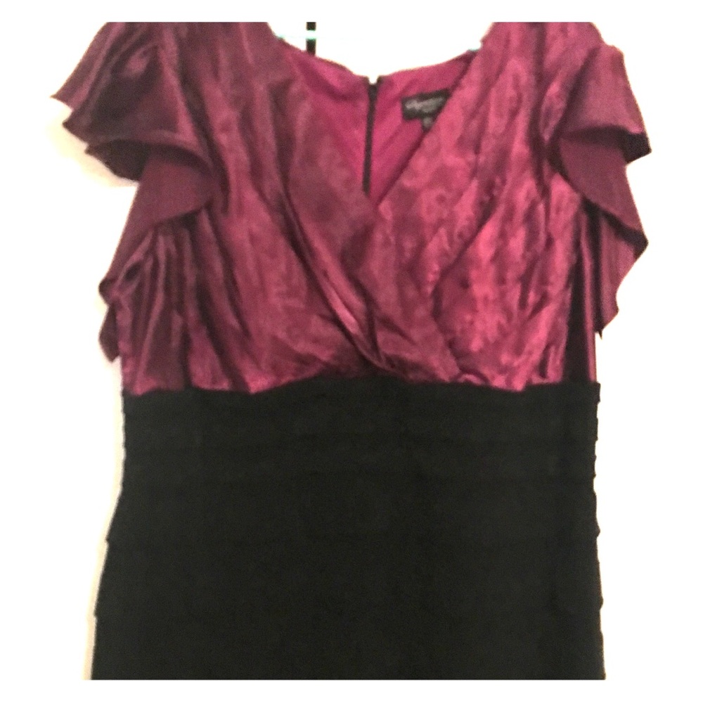 Sonoma signature size22  black/pink cocktail dress