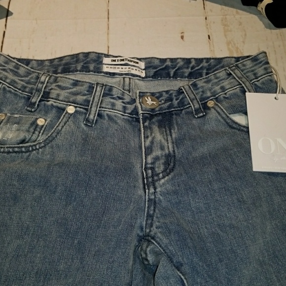 πOne Teaspoon Freebirds Rigid Skinny Jeans Blue - Picture 6 of 7