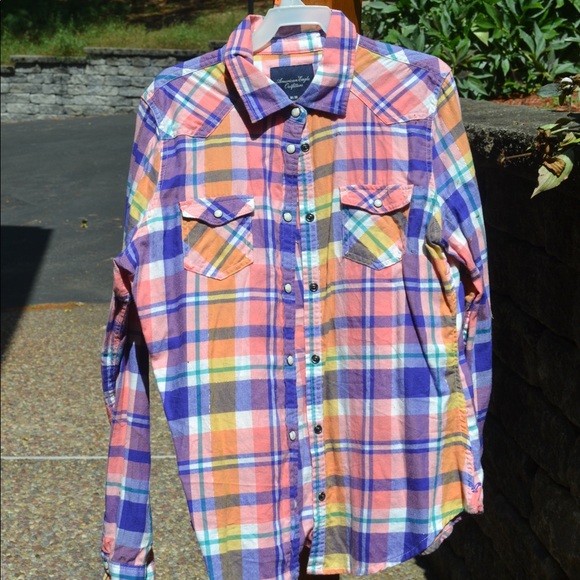 American eagle button down flannel - Picture 1 of 6