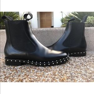Valentino Studded Leather Chelsea Boots