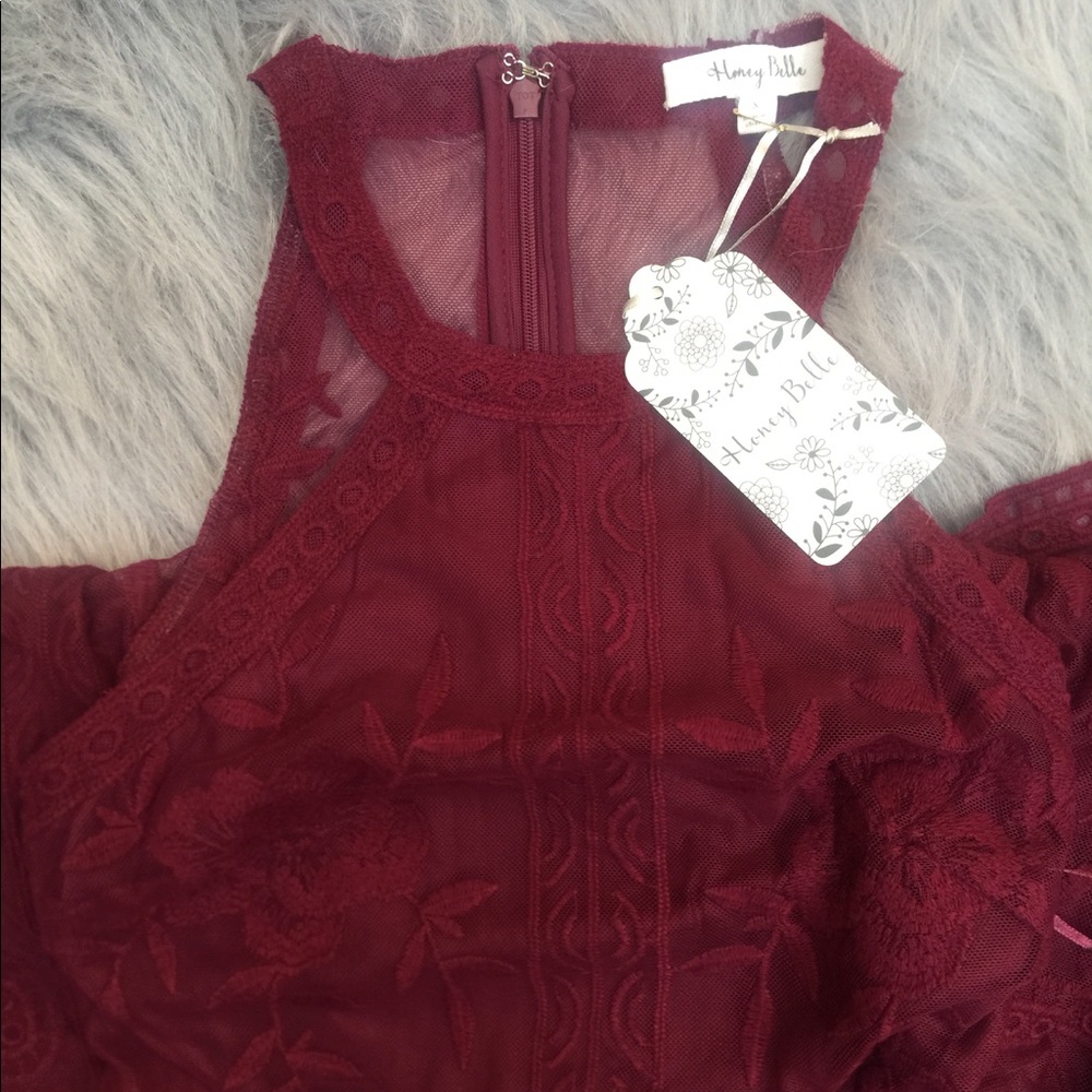 Halter Lace Maxi Romper - Picture 6 of 7