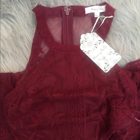 Halter Lace Maxi Romper - Picture 6 of 7