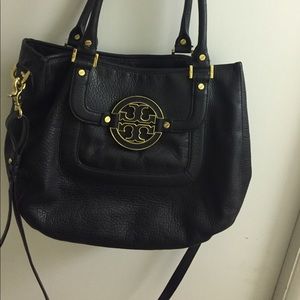 Tory Burch Black Amanda Hobo
